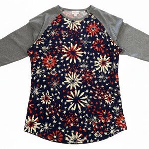 Modern Woman’s LuLaRoe Randy Fireworks 3/4 Sleeve Shirt
